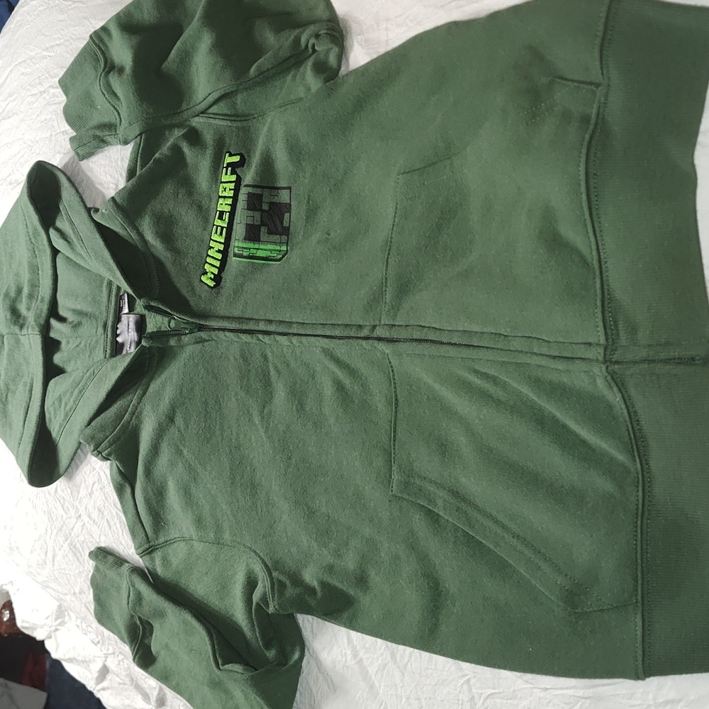 Minecraft Size Small Kids Green Hoodie
